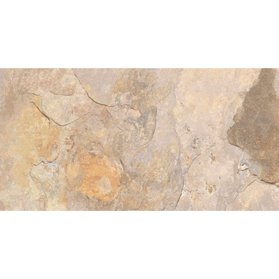 Carrelage sol extérieur effet pierre Thebes ocre R11 40,866,2 cm