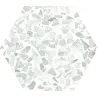  Carrelage sol hexagonal Terrazzo vert 23x23 cm - Réflex Boutique