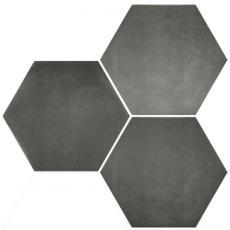 Carrelage sol hexagonal Arsenal black 23x27 cm