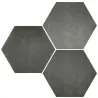  Carrelage sol hexagonal Arsenal black 23x27 cm - Réflex Boutique