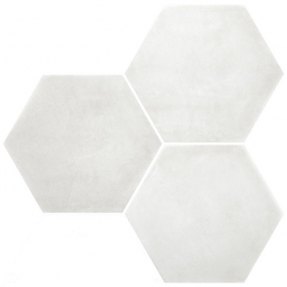 Carrelage sol hexagonal Arsenal white 23x27 cm
