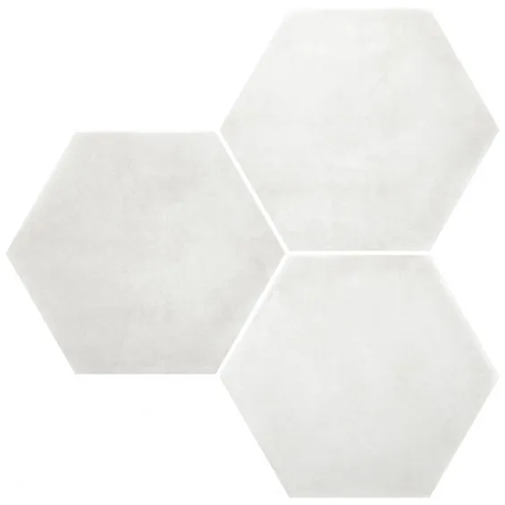  Carrelage sol hexagonal Arsenal white 23x27 cm - Réflex Boutique