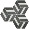 Carrelage sol hexagonal Arsenal Bari black 2327 cm