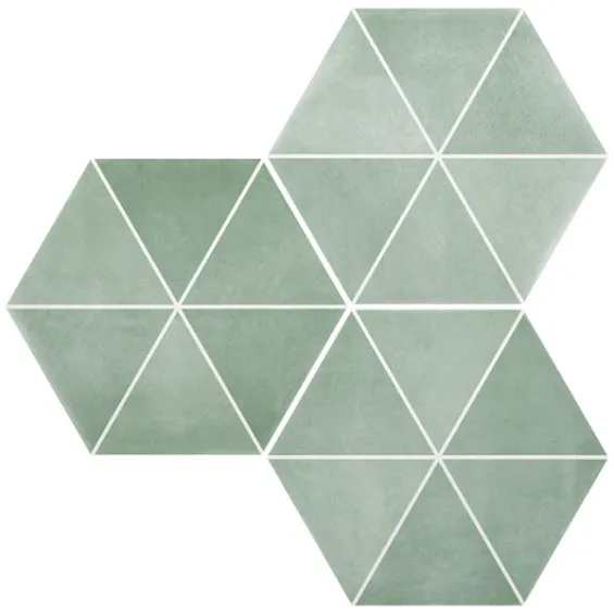  Carrelage sol hexagonal Arsenal Capri aqua 23x27 cm - Réflex Boutique