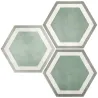 Carrelage sol hexagonal Arsenal Pisa aqua 2327 cm