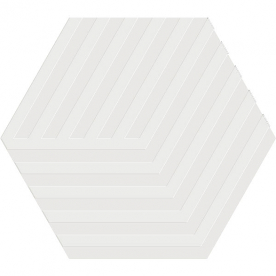 Carrelage sol hexagonal Bird cube white 1416 cm