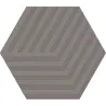 Carrelage sol hexagonal Bird cube grey 1416 cm