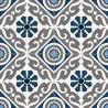  Carrelage sol effet carreaux de ciment Vintage musa blue 33,15x33,15 cm - Réflex Boutique