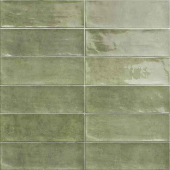 Carrelage mur Antica vert 10x30 cm - Réflex Boutique