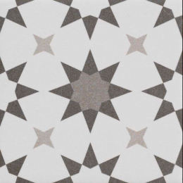 Carrelage sol effet carreaux de ciment Panache étoile 20x20 cm