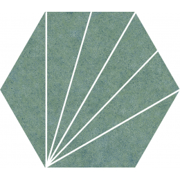 Carrelage sol hexagonal khéops vert 25x25 cm
