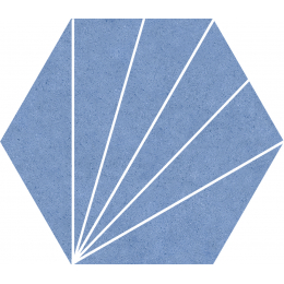 Carrelage sol hexagonal khéops Bleu 25x25 cm