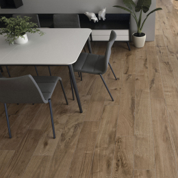 Carrelage sol imitation parquet Corcovado Walnut 20x120 cm