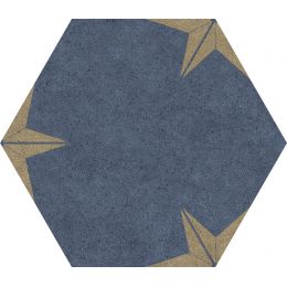 Carrelage sol hexagonal Evening Star Gold 25x25 cm