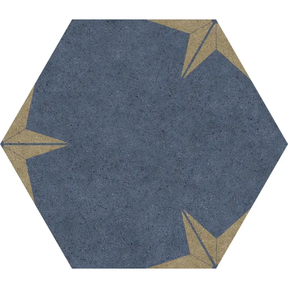  Carrelage sol hexagonal Evening Star Gold 25x25 cm - Réflex Boutique