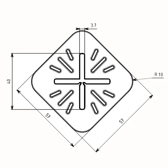 Cross dalle 3mm Jouplast - Réflex Boutique