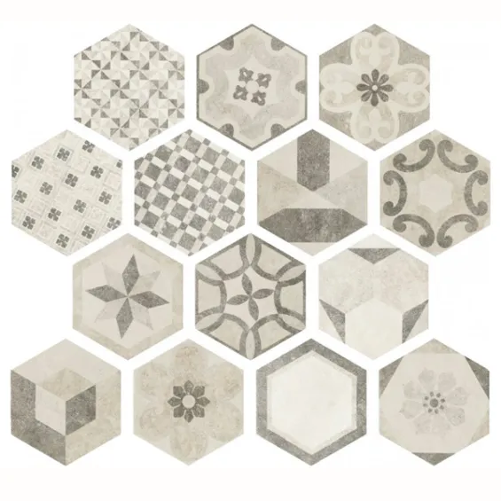  Carrelage sol hexagonal Anubis Classic 20x17,5 cm - Réflex Boutique