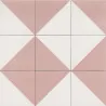 Carrelage sol effet carreaux de ciment Hercule Middle pink 20x20 cm