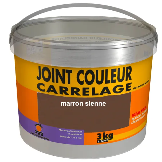 Joint fin Brun sienne carrelage 5kg - Réflex Boutique