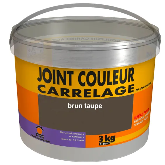 Joint fin Brun taupe carrelage 5kg - Réflex Boutique