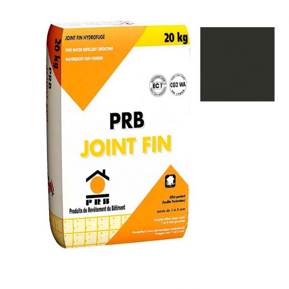 Mortier joint fin gris anthracite hydrofuge 20kg