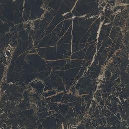 Carrelage sol et mur effet marbre Turqin Noir mat 60x60 cm