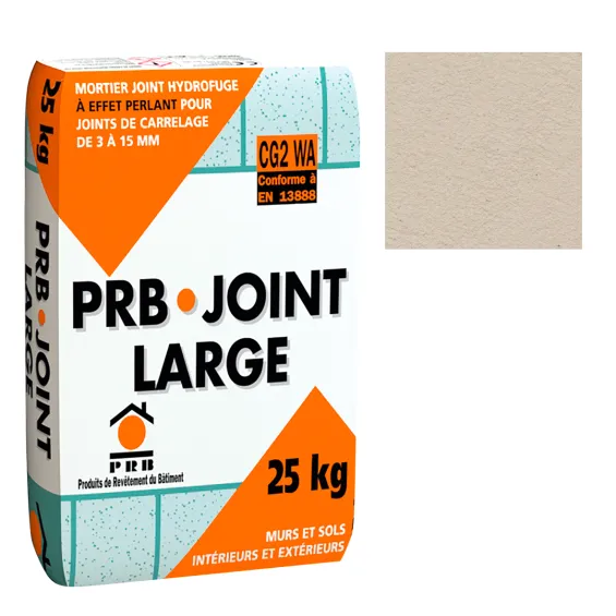  Mortier joint large blanc carrelage 25kg - Réflex Boutique