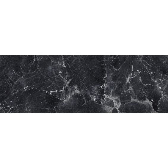 Carrelage mur effet marbre Athéna Black 25x75 cm