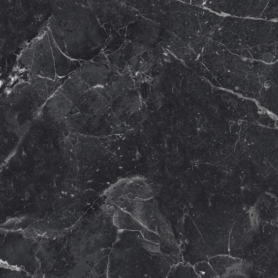 Carrelage sol effet marbre Athéna black brillant 45x45 cm.