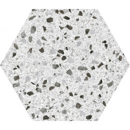 Carrelage sol hexagonal Rodin White 22*25 cm