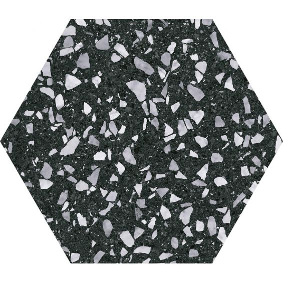 Carrelage sol hexagonal Rodin Black 2225 cm
