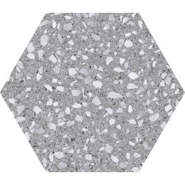 Carrelage sol hexagonal Rodin silver 22*25 cm