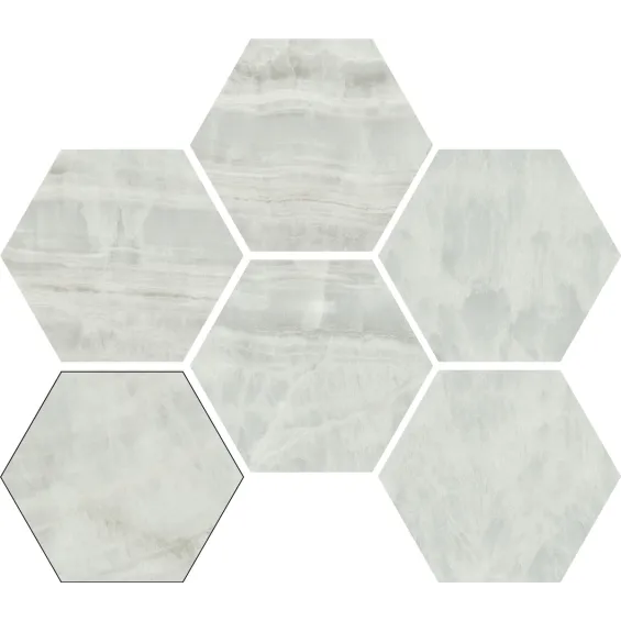  Carrelage sol hexagonal Soho onyx mix 23x26 cm - Réflex Boutique