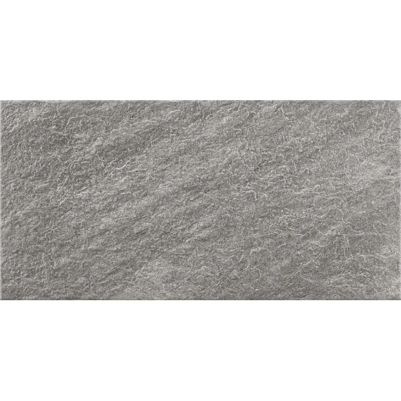 Carrelage sol extérieur effet pierre Bocca di l'oro gris R11 30x60cm