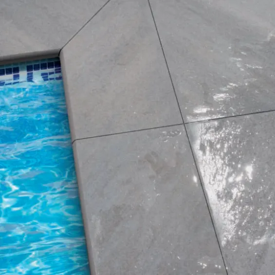  Margelles d'angle piscine Béton 2.0 50x100 cm (2 pièces) - Réflex Boutique