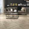  Carrelage sol imitation parquet Chevron Haya B 9.8x46.5 cm - Réflex Boutique