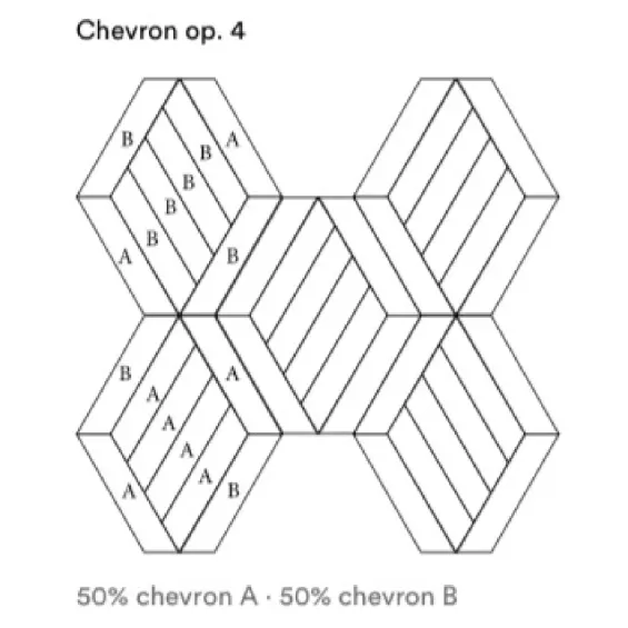  Carrelage sol imitation parquet Chevron Haya B 9.8x46.5 cm - Réflex Boutique