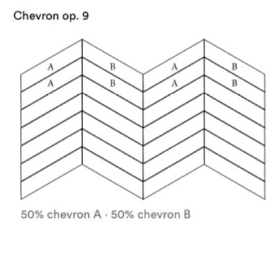  Carrelage sol imitation parquet Chevron Haya B 9.8x46.5 cm - Réflex Boutique