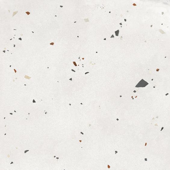 Carrelage effet Terrazzo Patio blanc 60x60 cm