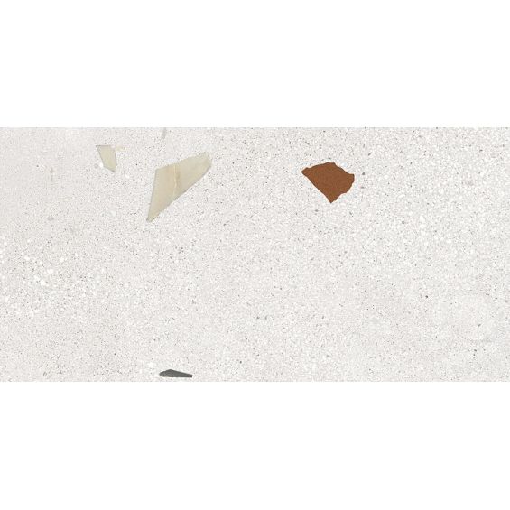 Carrelage effet Terrazzo Patio blanc 60x120 cm