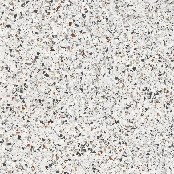  Carrelage effet Terrazzo Patio blanc flocon 60x60 cm - Réflex Boutique