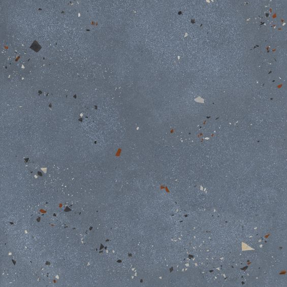 Carrelage effet Terrazzo Patio bleu 60x60 cm