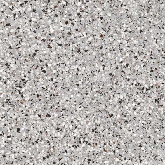 Carrelage effet Terrazzo Patio gris clair flocon 90x90 cm