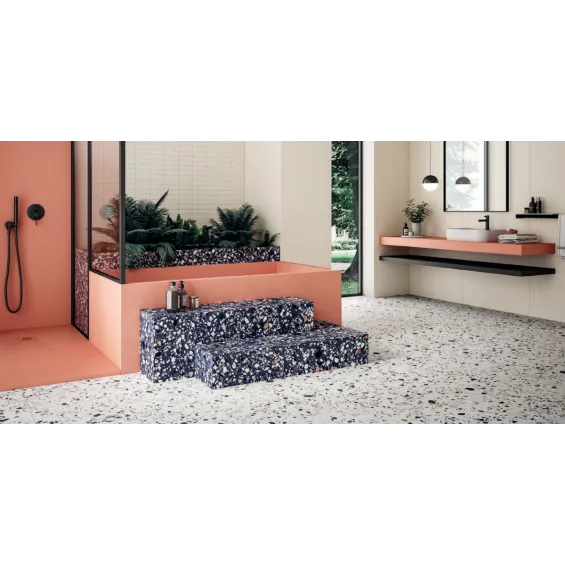  Carrelage sol effet terrazzo Balcone contarini 29.7x59.5 cm - Réflex Boutique