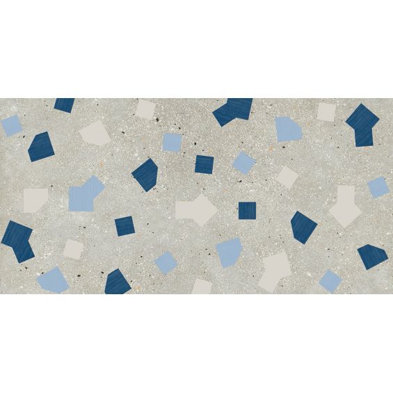 Carrelage effet Terrazzo Venetian décor créatif gris clair60x120 cm