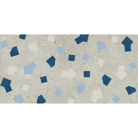  Carrelage effet Terrazzo Venetian décor créatif gris clair 60x120 cm - Réflex Boutique