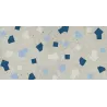 Carrelage effet Terrazzo Venetian décor créatif gris clair60x120 cm