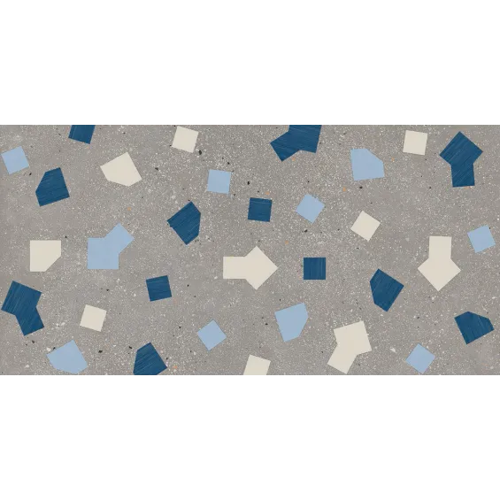  Carrelage effet Terrazzo Venetian décor créatif gris 60x120 cm - Réflex Boutique