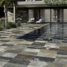 Carrelage sol extérieur Pierre de Bali Météor Mix beige R11 30x60 cm