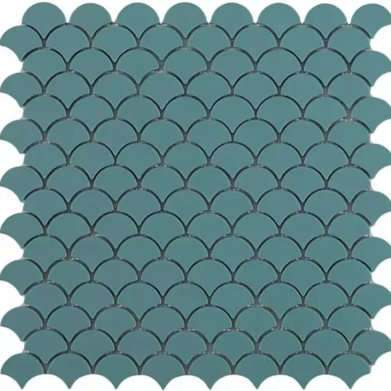  Mosaïque Ecaille Vert mat 31,5 x 31,5 cm - Réflex Boutique